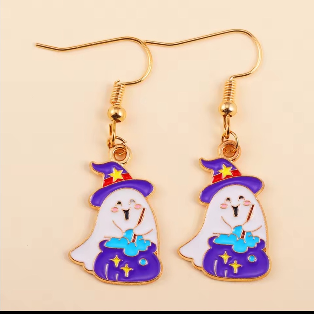 Magical Halloween Ghost Earrings